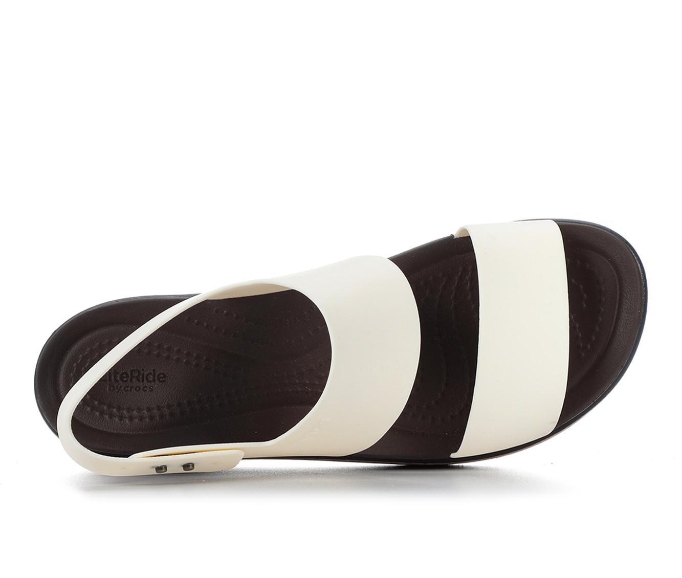 Women's Crocs Brooklyn Cork Low Wedge Sandals Product Image