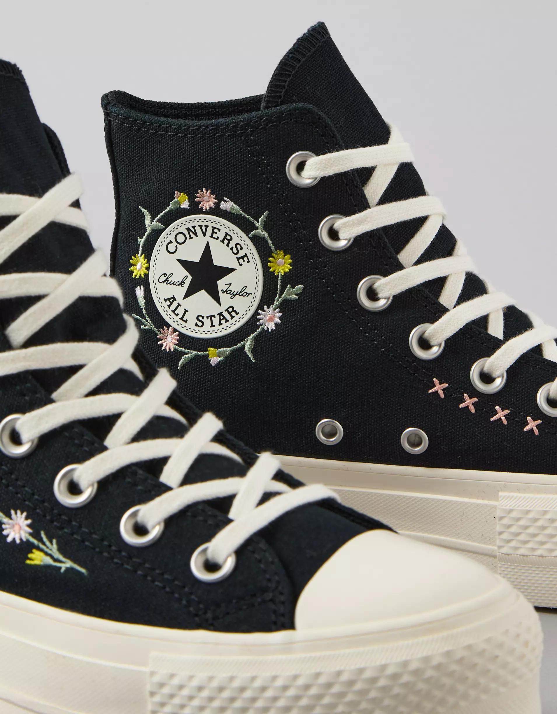 Converse Chuck Taylor All Star Embroidered Flowers High-Top Sneaker Product Image