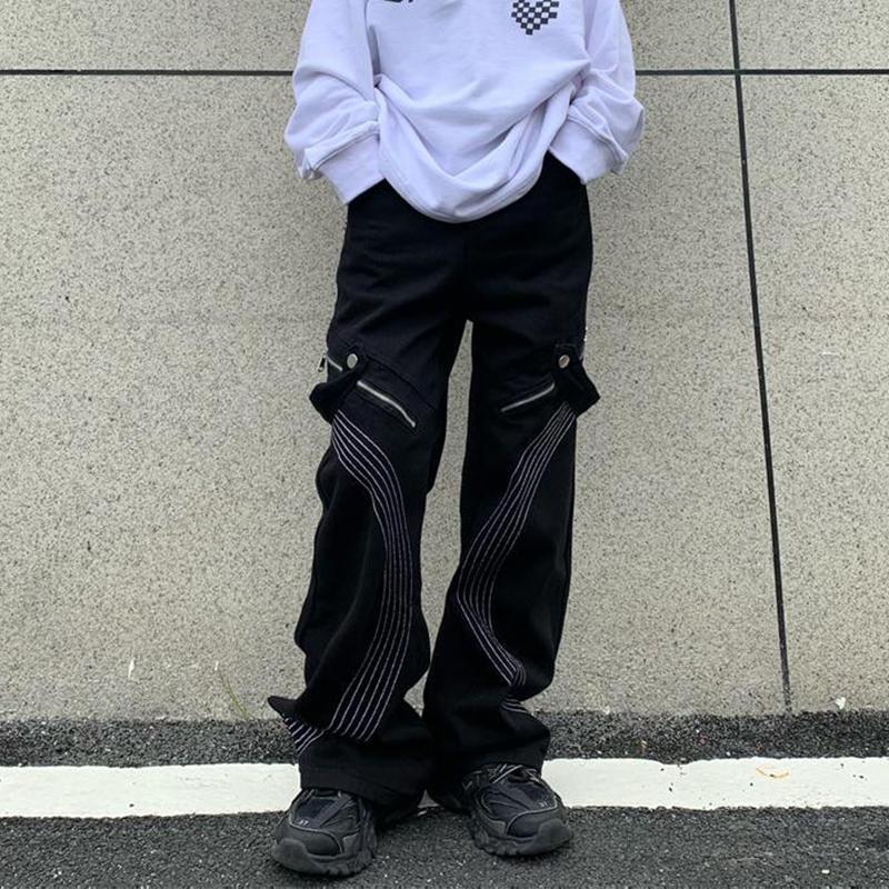 Sopula American High Street Micro-Horn Outdoor Functional Work Jeans Product Image