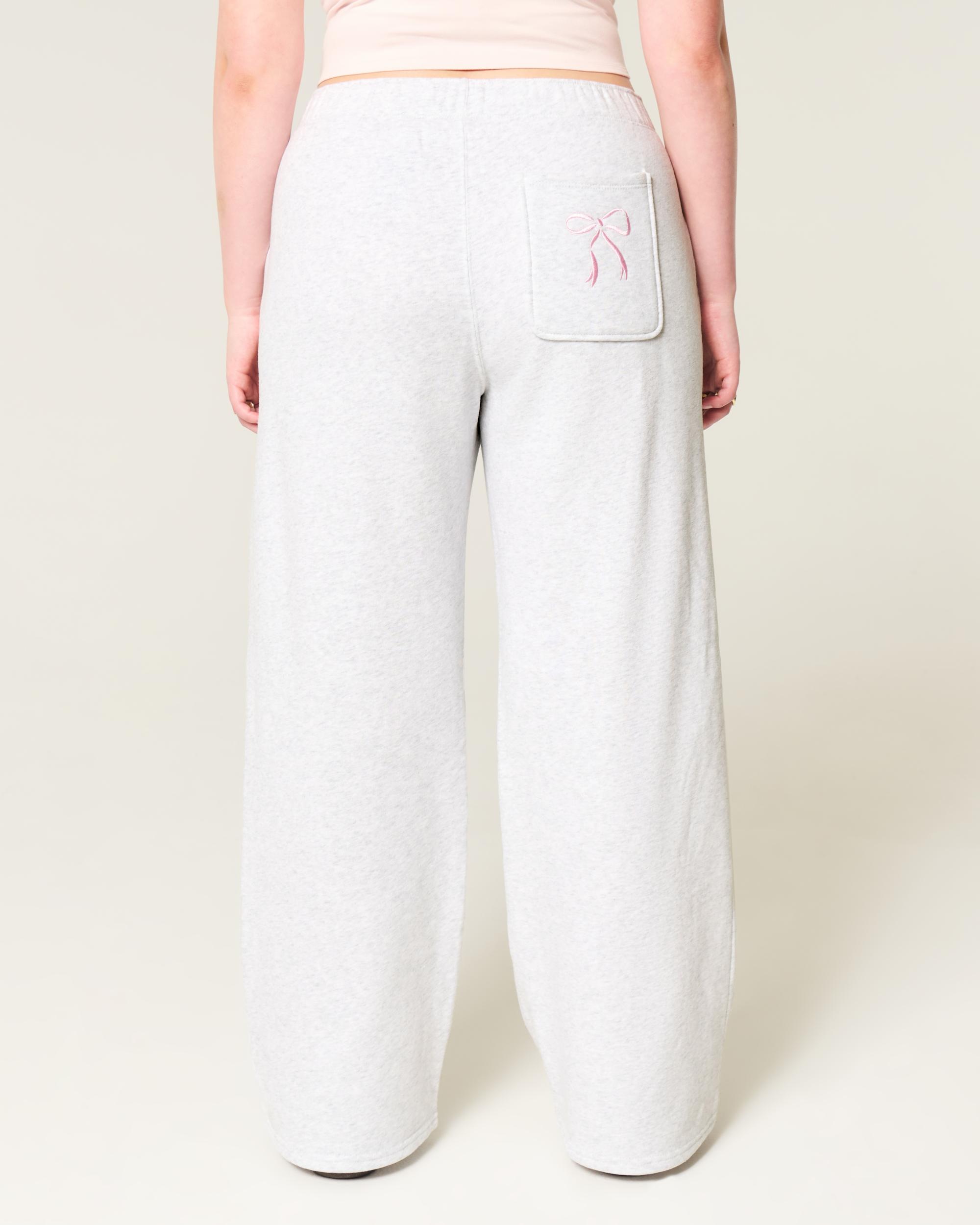 Deer Graphic Wide-Leg Sweatpants Product Image