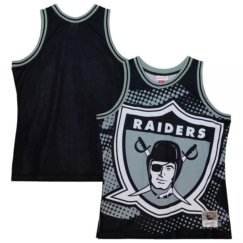Men's Mitchell & Ness Black Las Vegas Raiders Big Face 7.0 Fashion Tank Top,  Product Image