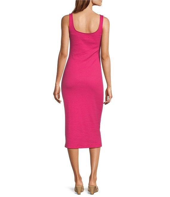 Every Stretch Knit Scoop Neck Sleeveless Midi Dress Product Image