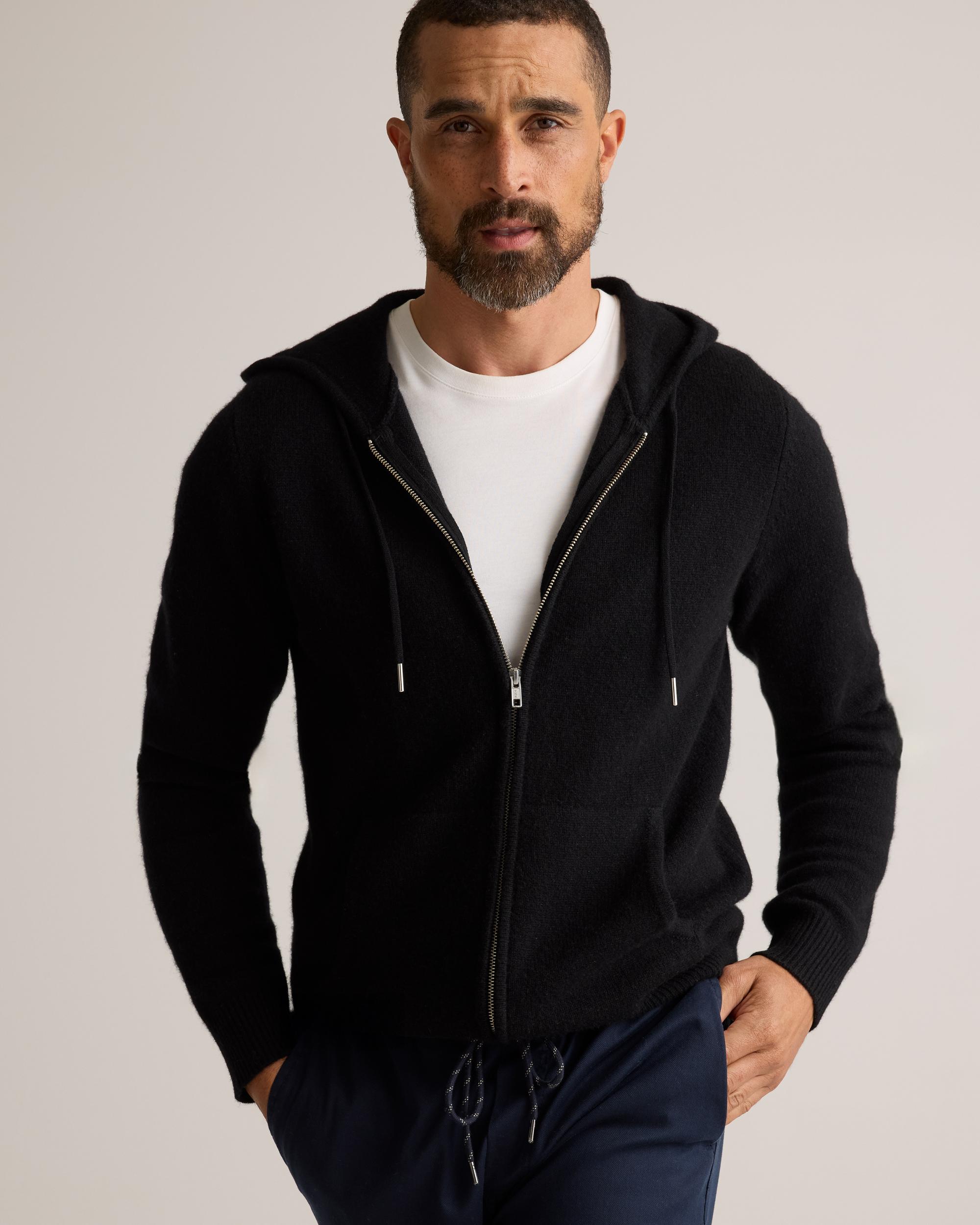 Quince | Men's Mongolian Cashmere Full-Zip Hoodie Product Image