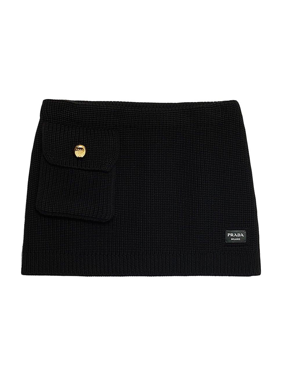 Womens Wool Miniskirt Product Image