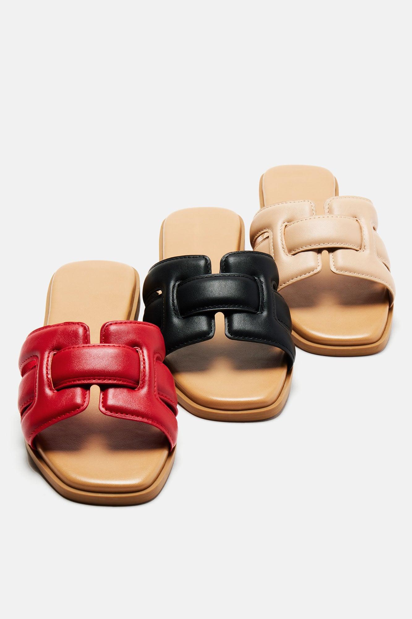 Reagen Flat Sandals - Black Product Image