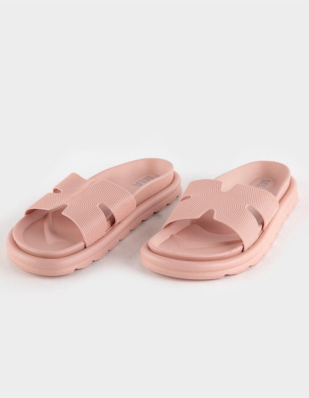 MIA Bertini Womens Slide Sandals - BLUSH Product Image