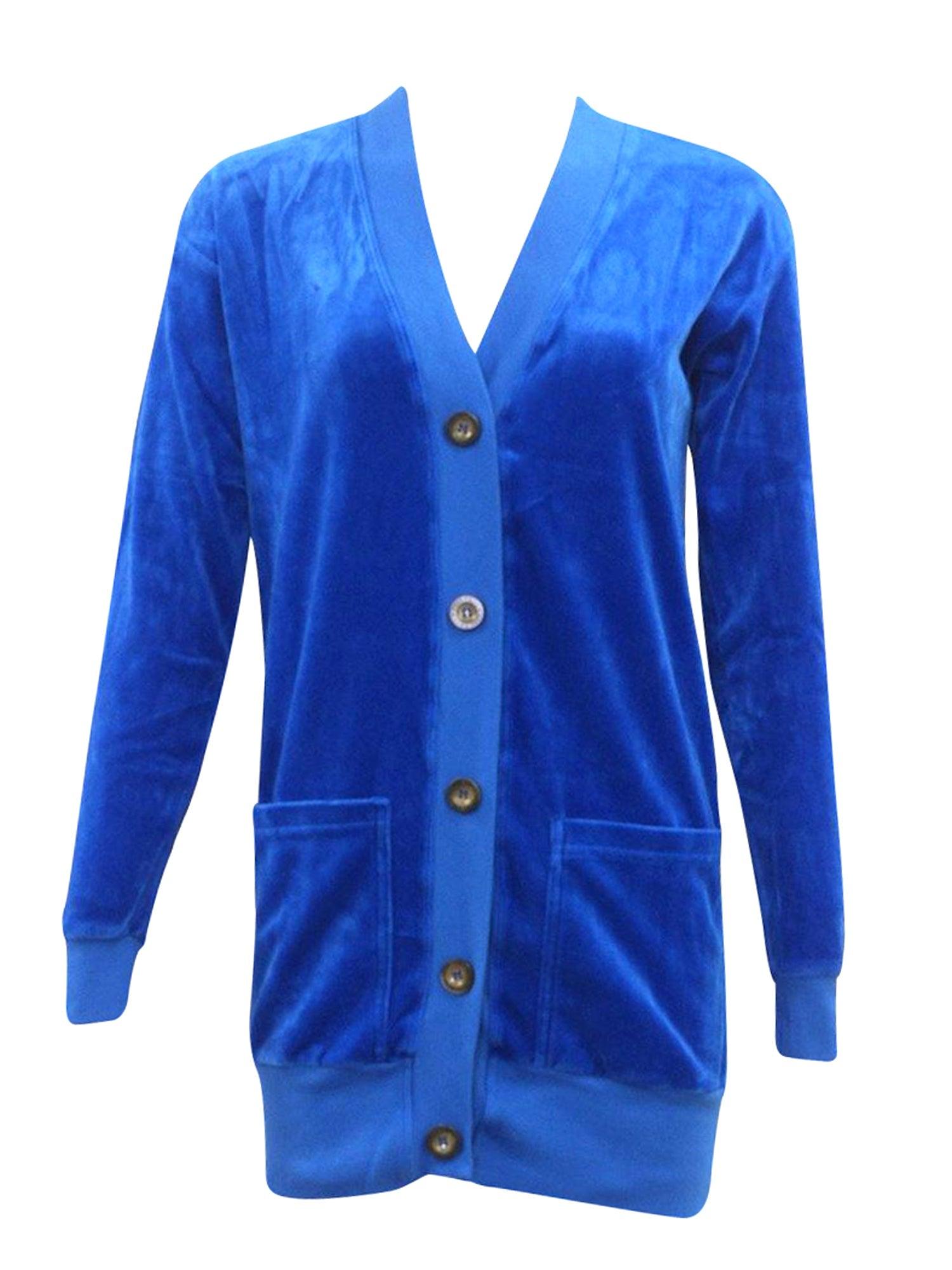 Hard Tail Velour Long Cardigan V-183 Product Image