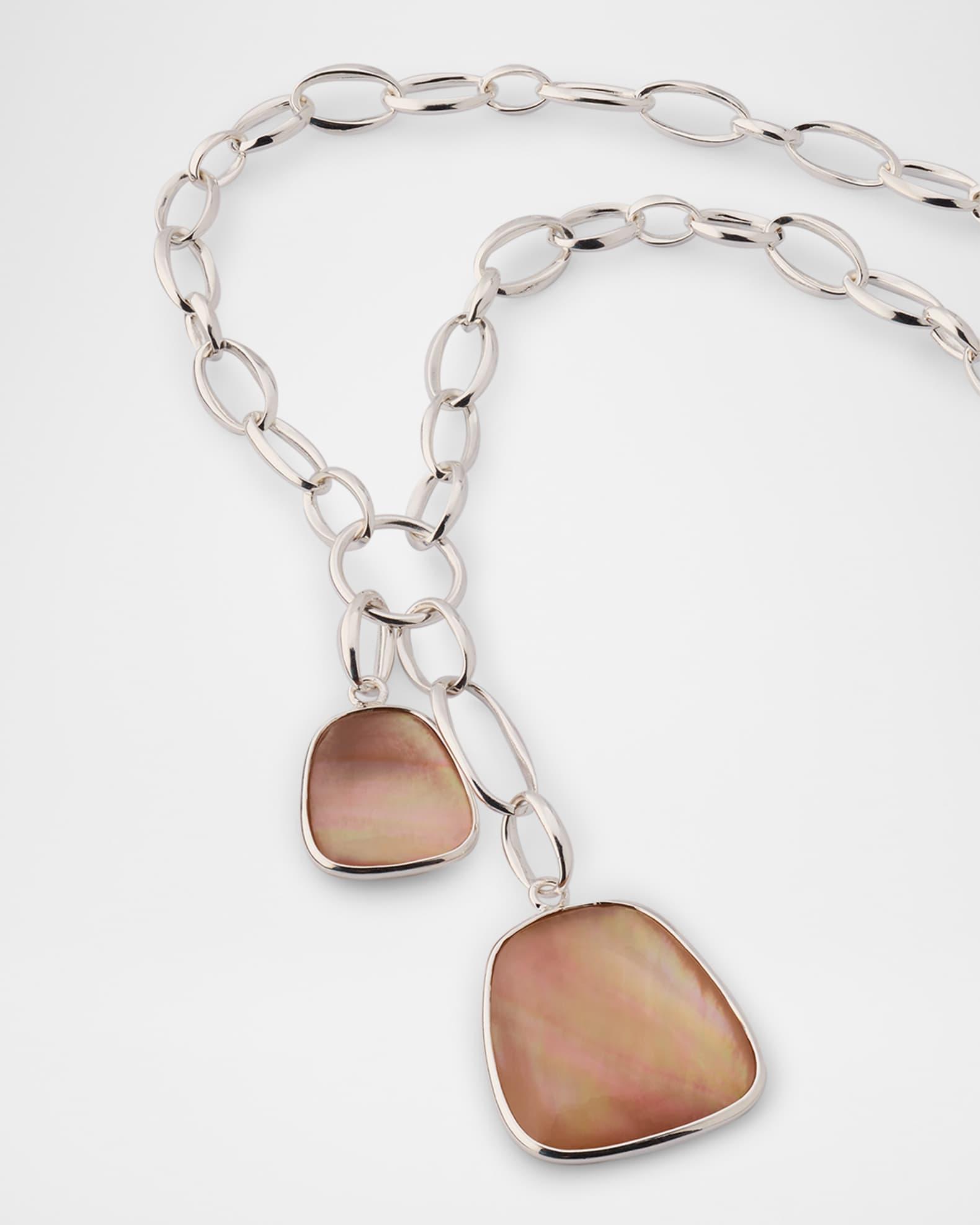 Rock Candy Sterling Silver Keystone Pendant Chain Necklace Product Image