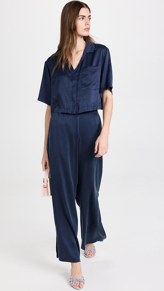 Lunya Washable Silk High Rise Pant Set | Shopbop Product Image