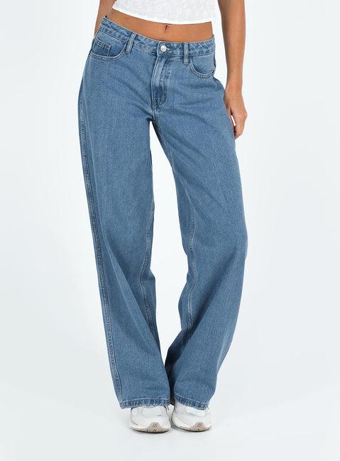 Maryanne Mid Rise Relaxed Jeans Mid Wash Denim Tall Product Image