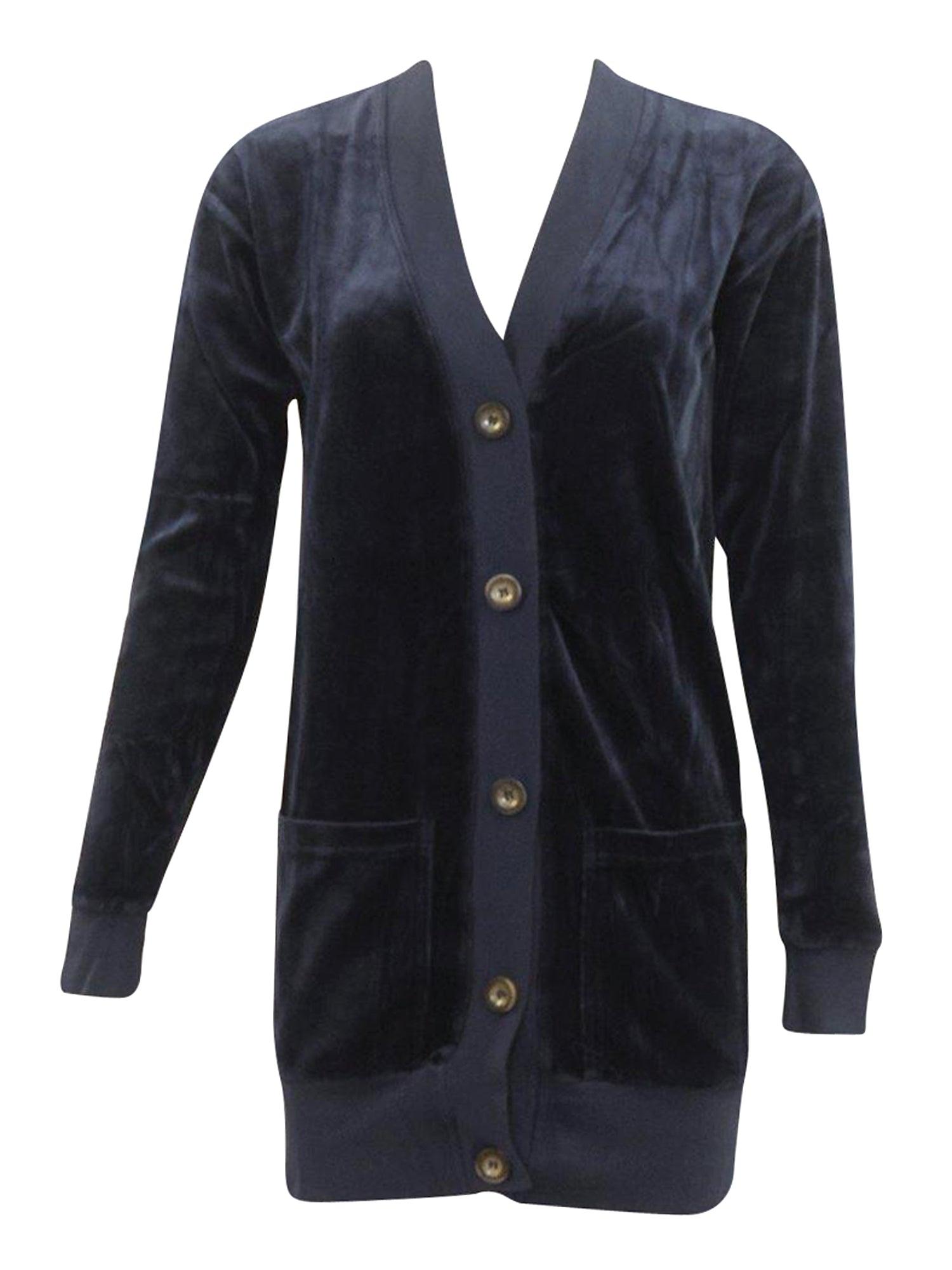 Hard Tail Velour Long Cardigan V-183 Product Image