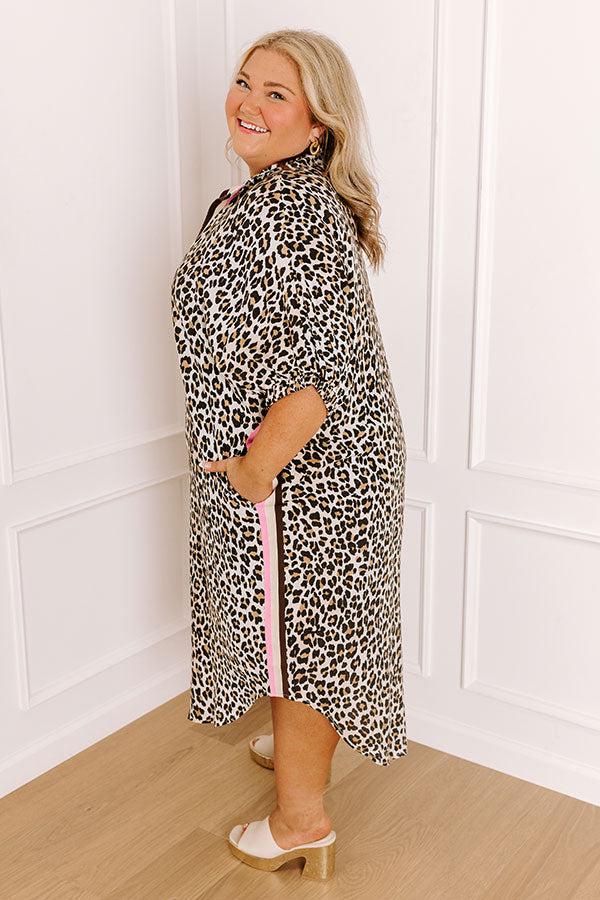 Dreams In The Wild Caftan Midi Dress Curves Product Image