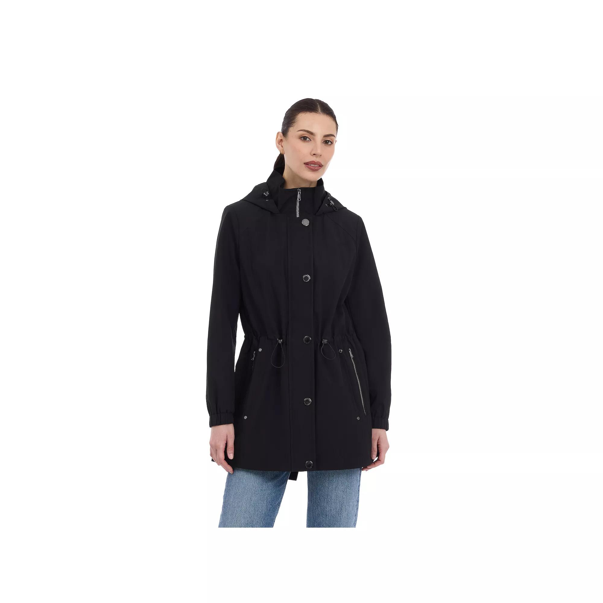 Women's London Fog Snap-Front Removable Hood Anorak Jacket,  Product Image