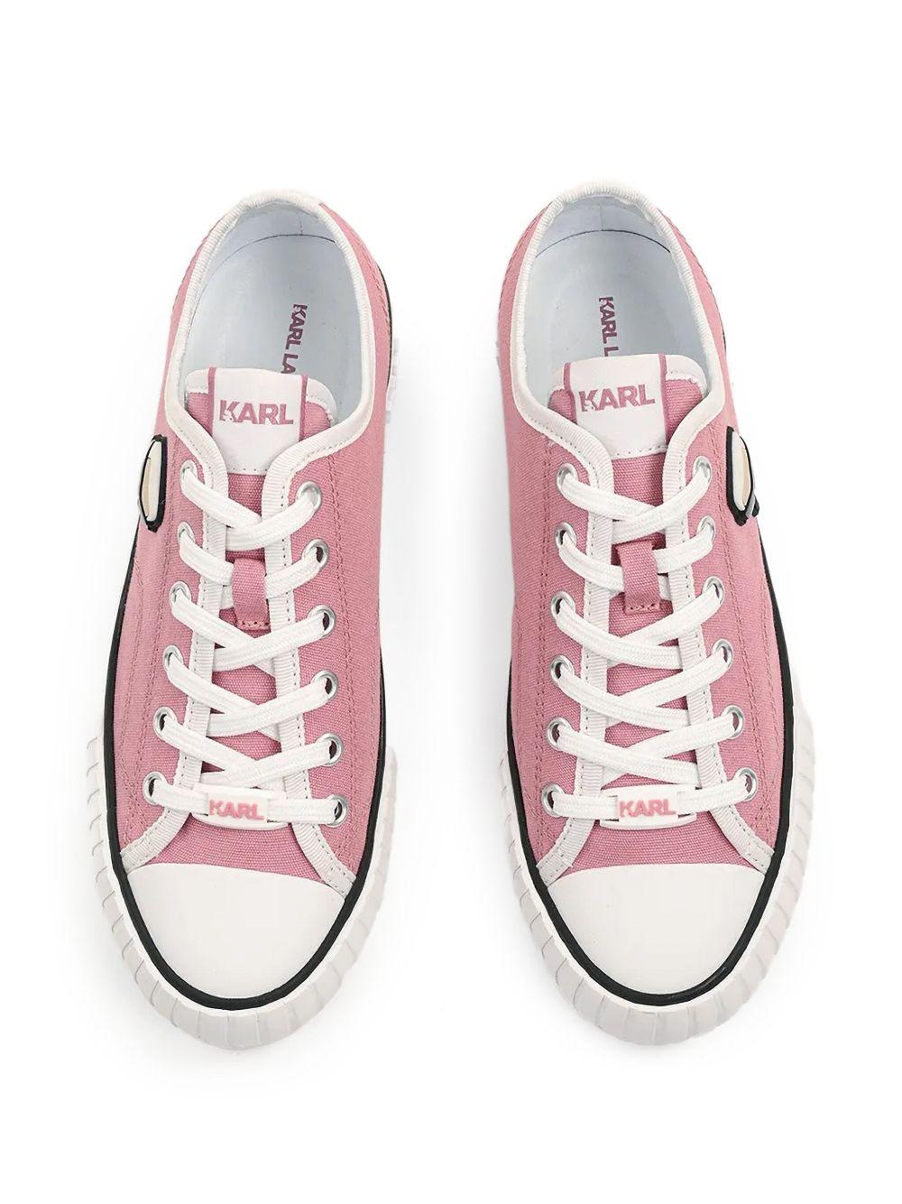 logo-print lace-up sneakers Product Image