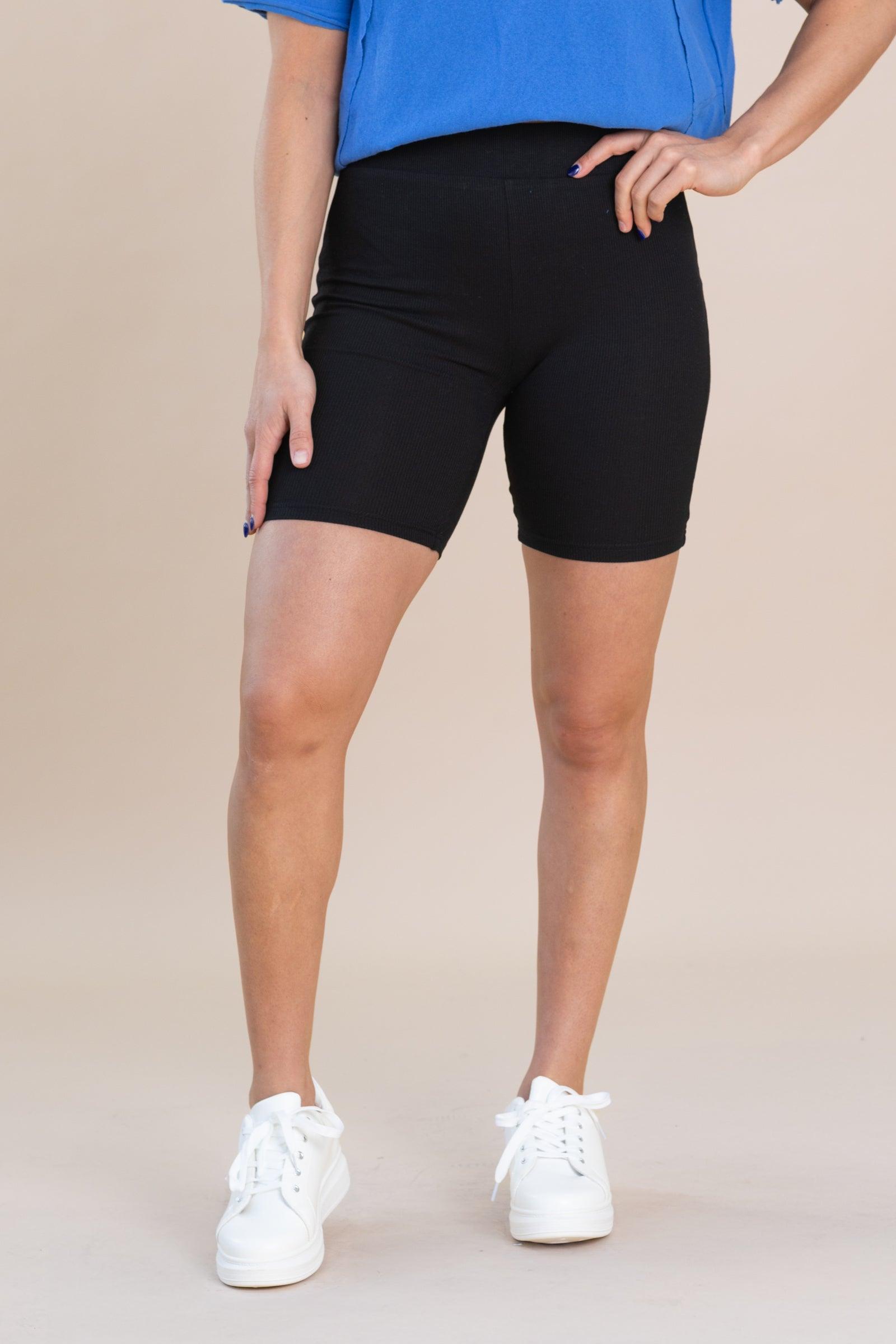 Black Active Basic Biker Shorts Product Image