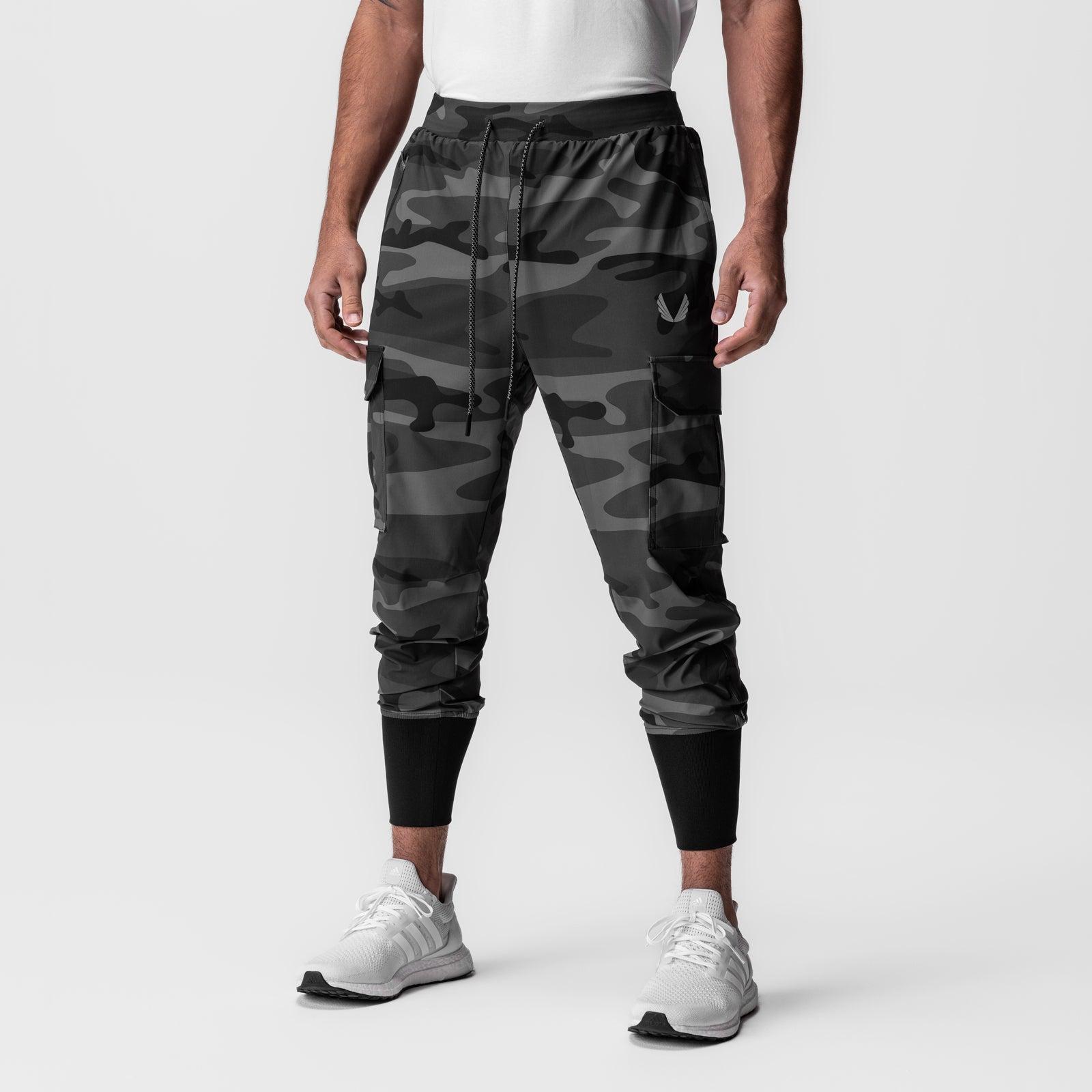0825. Tetra-Lite® Cargo High Rib Jogger - Black Camo "Reflective" Product Image