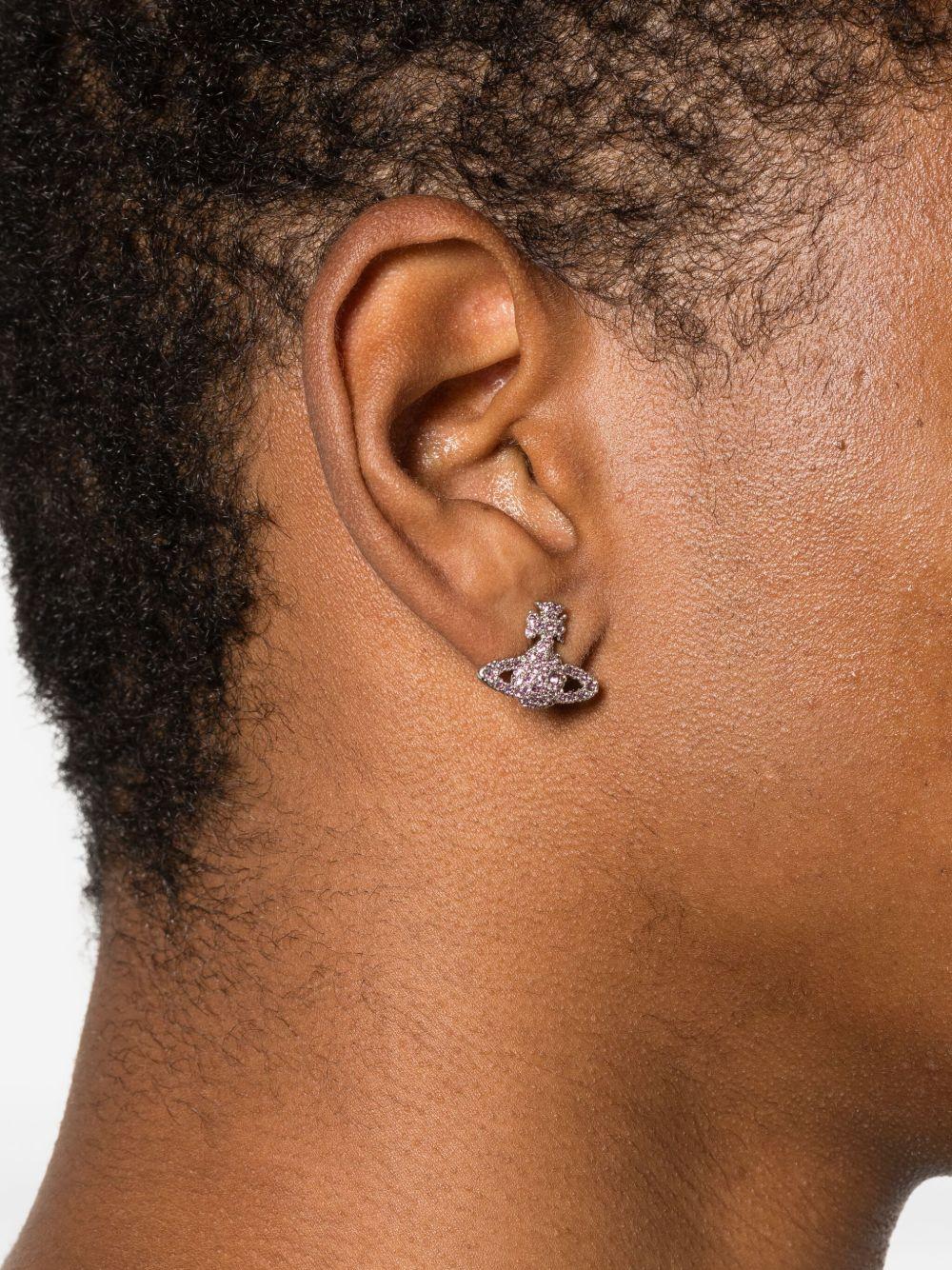 Grace Bas Relief orb crystal earrings Product Image