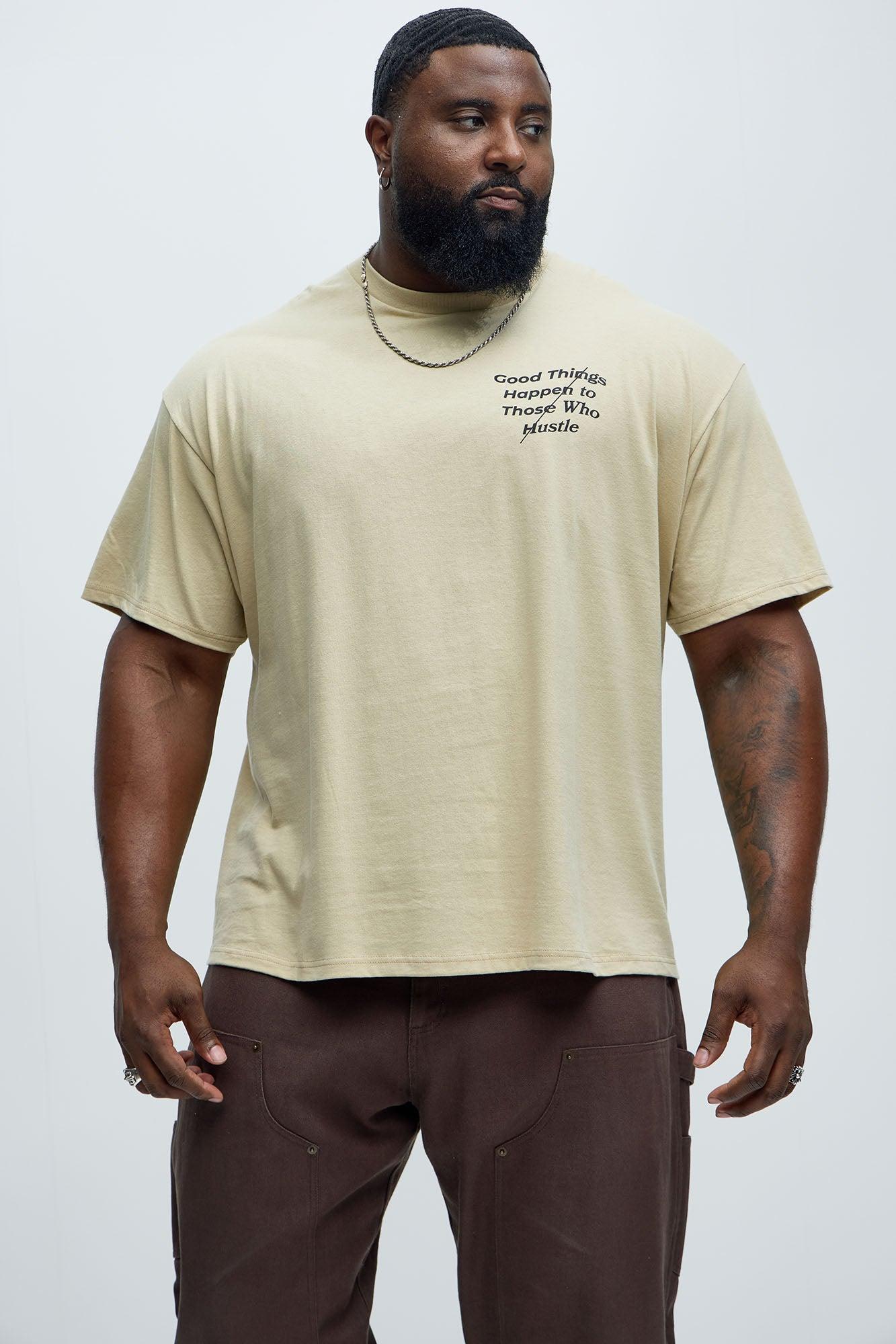 Hustle Good Things Short Sleeve Tee - Sand Product Image
