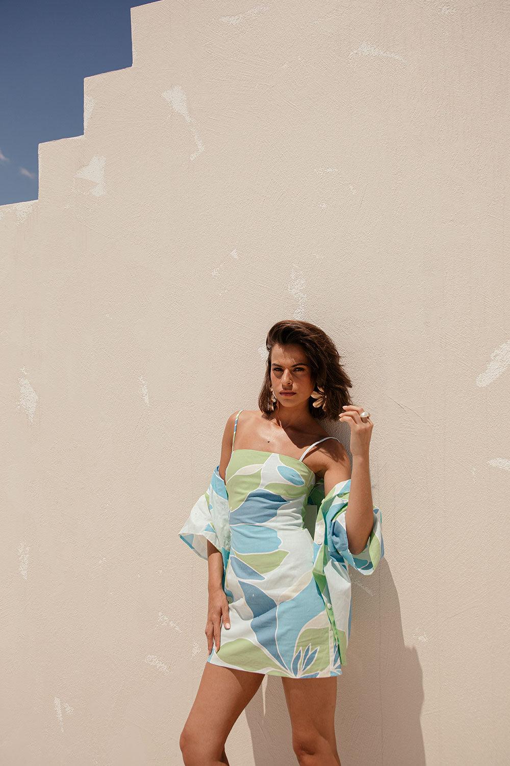 Amira Dress - Magnolia Blue Product Image