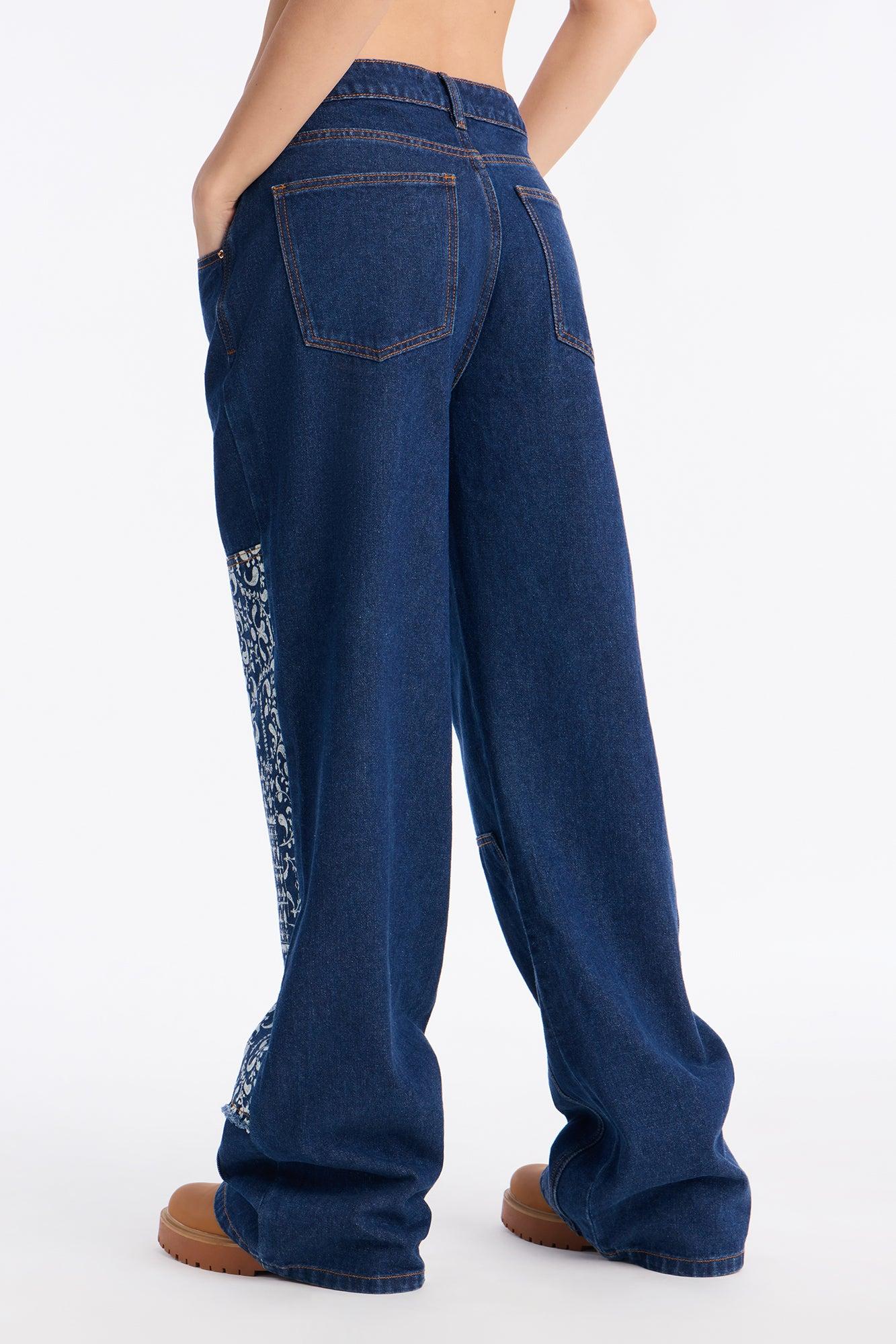 Runaway Rodeo Wide Leg Jean - Rinse Blue Wash Female Product Image