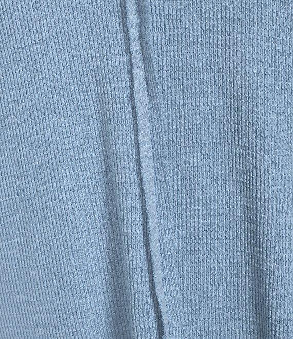 Westbound Knit Solid 3/4 Bell Sleeve V-Neck Top Product Image