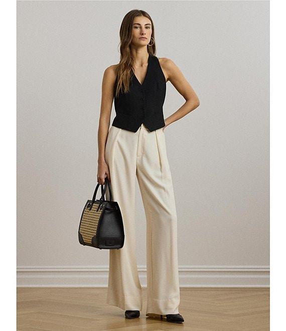 Lauren Ralph Lauren Cotton-Blend V-Neck Sleeveless Vest Product Image