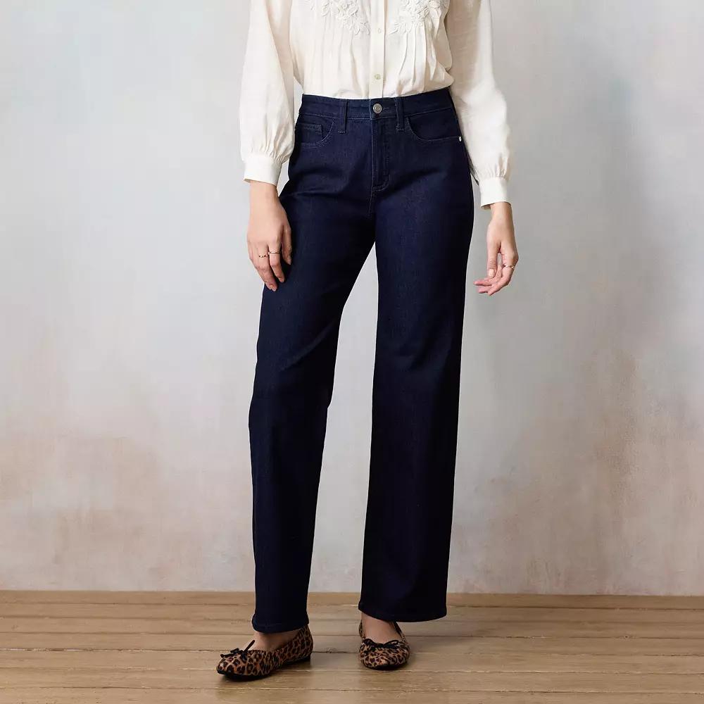 Women's LC Lauren Conrad Super High-Rise True Straight Jeans,  Product Image