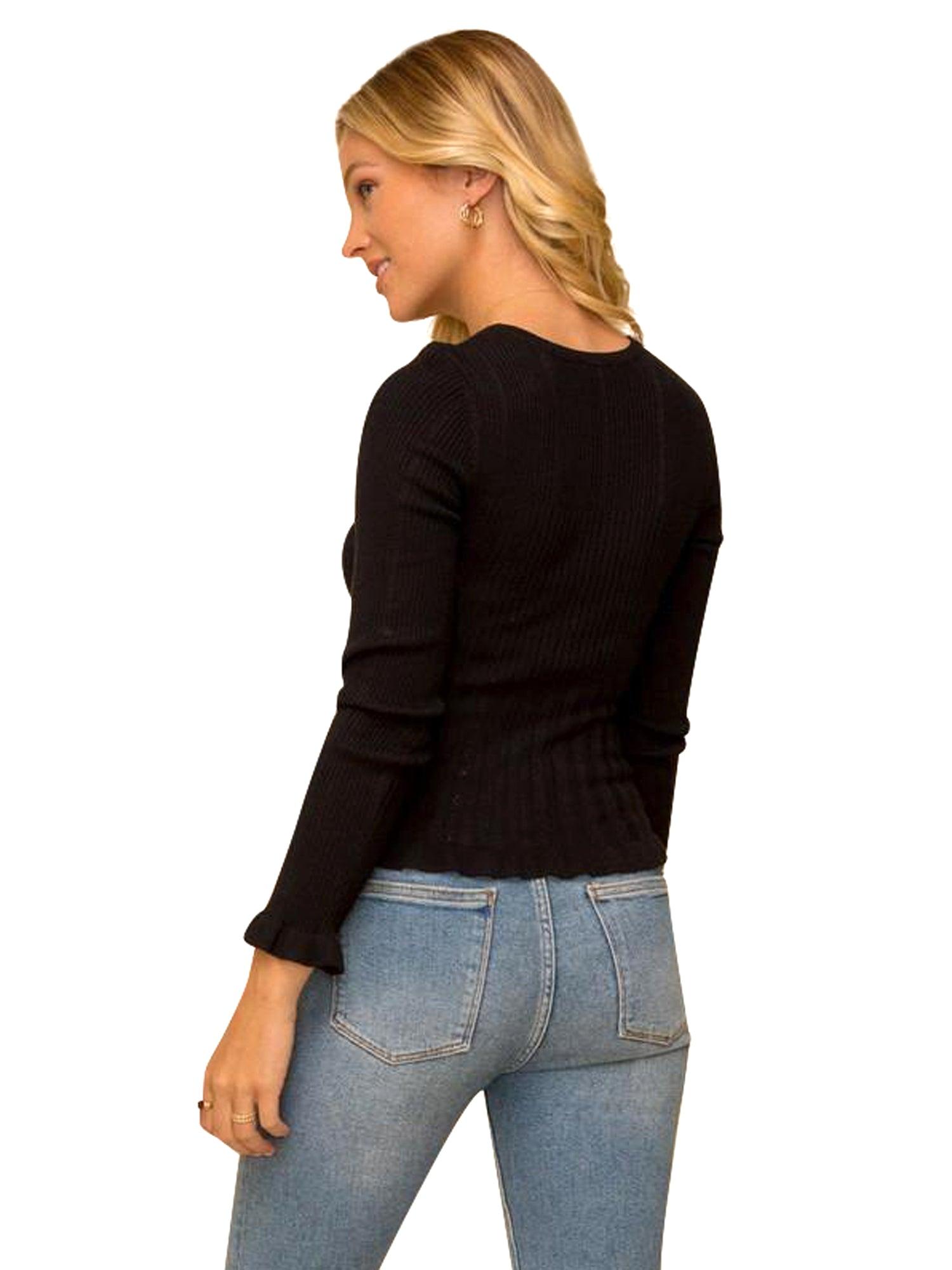 Hem & Thread Frill Edge Sweater Product Image