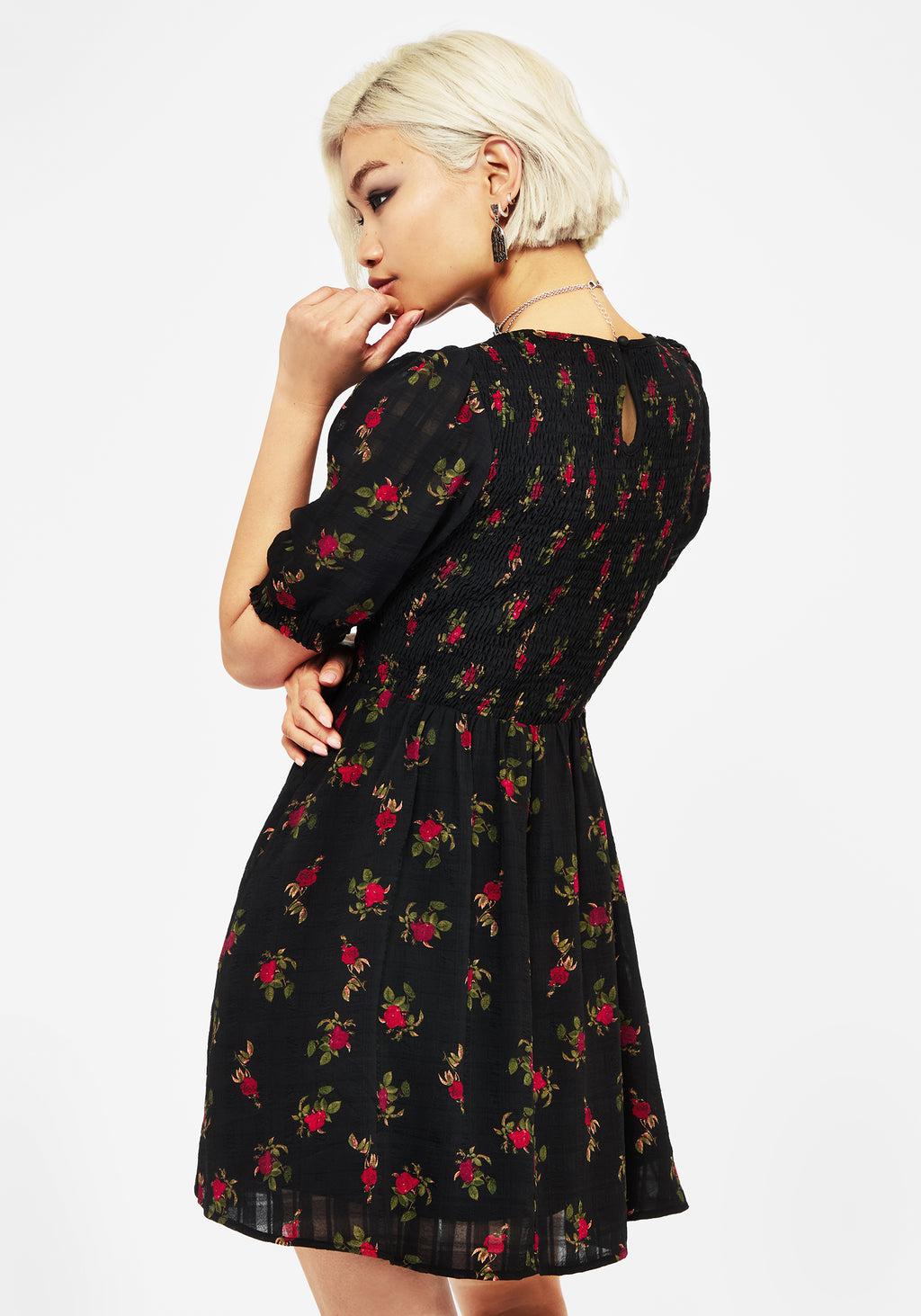 Darcey Floral Print Mini Dress Product Image