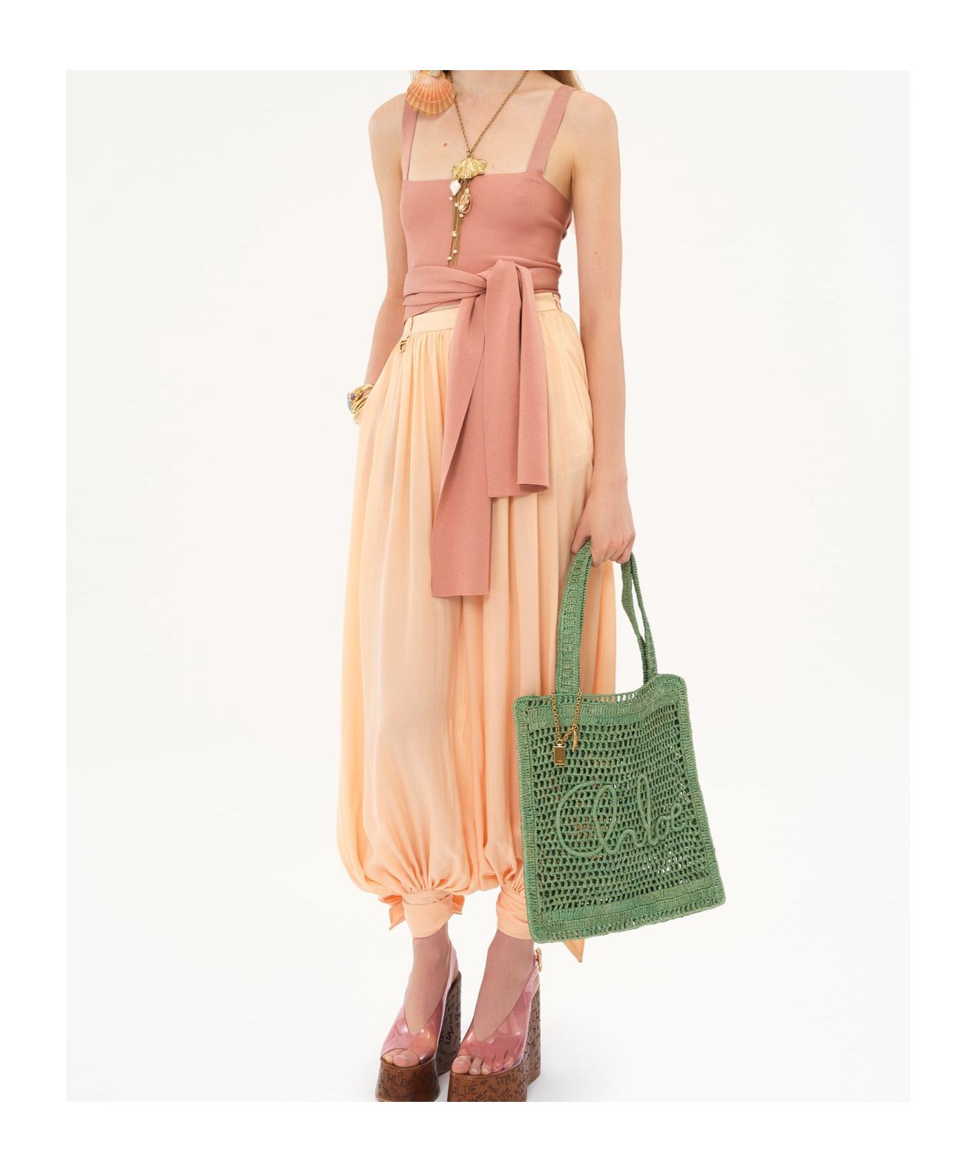 Summer Banana tote bag in raffia Product Image