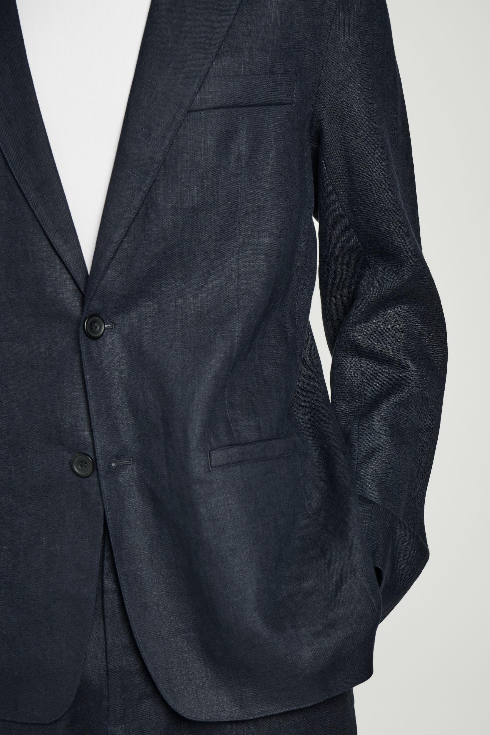 SINGLE-BREASTED LINEN BLAZER Product Image