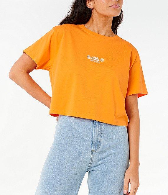 Rip Curl Tokens Short-Sleeve Cropped T-Shirt Product Image