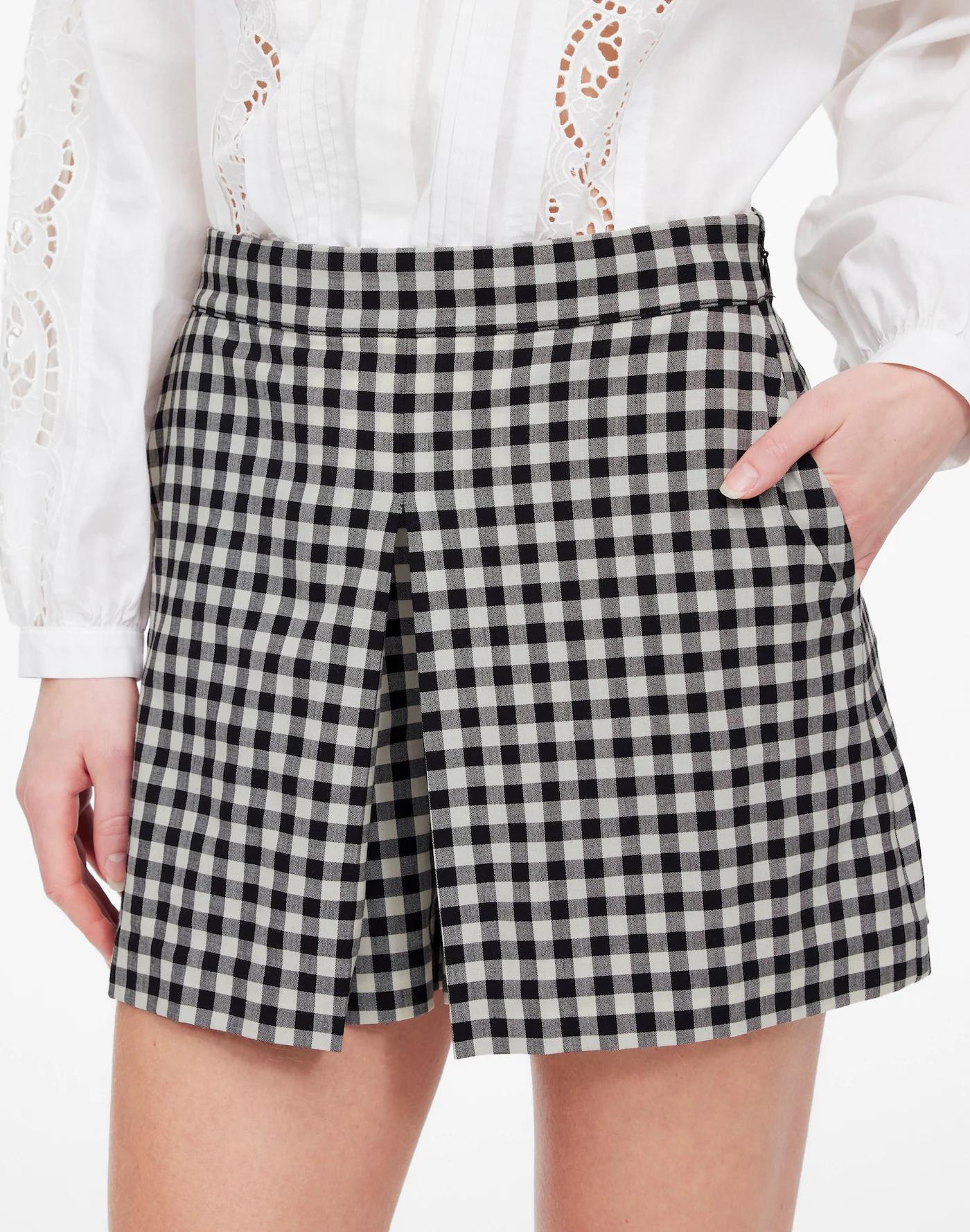Gingham Mini Skort Product Image