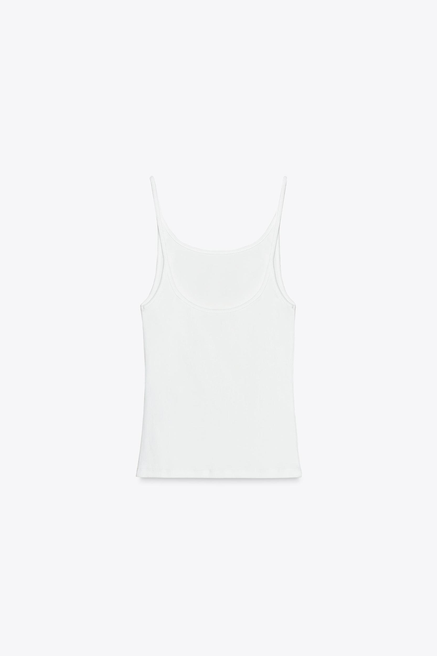 RIBBED STRAPPY TANK TOP Product Image