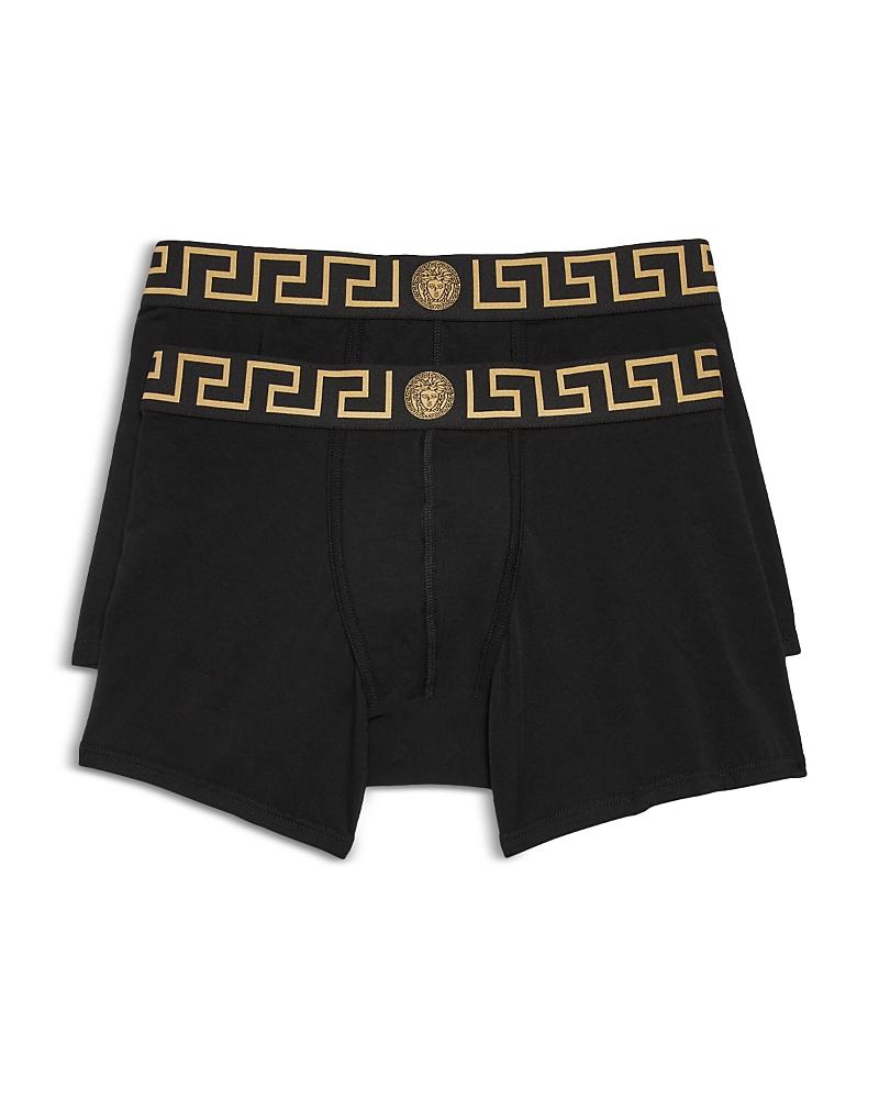 Two-Pack Greca Border Long Boxer Trunks Product Image