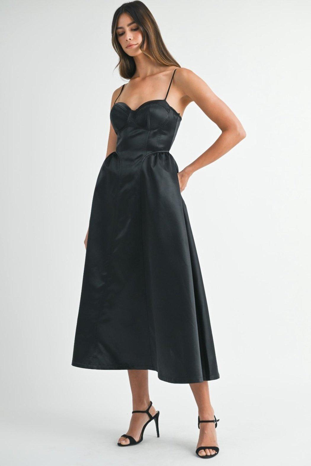 Taffeta Bustier Dress Product Image