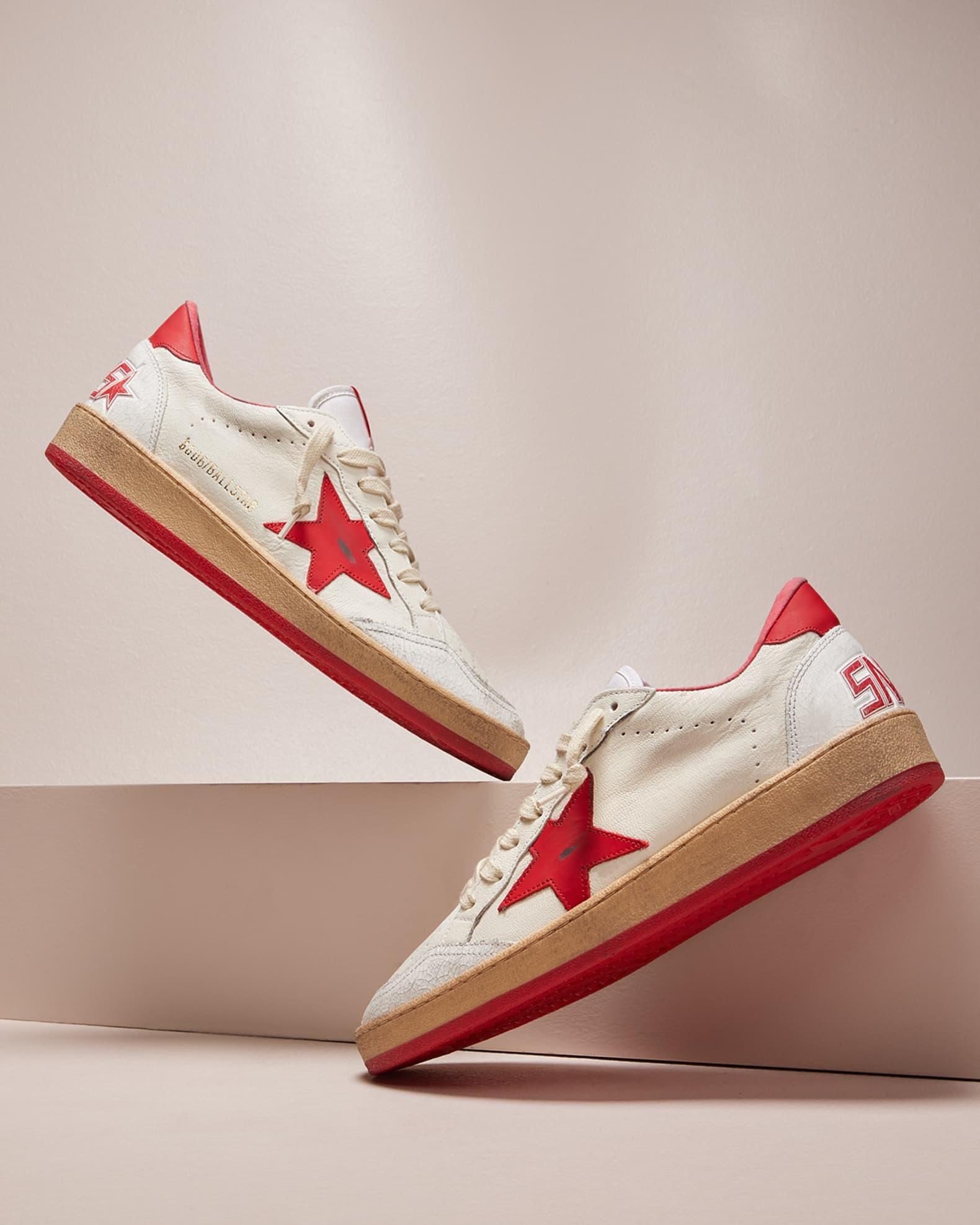 Men's Ball Star Distressed Low-Top Sneakers Product Image