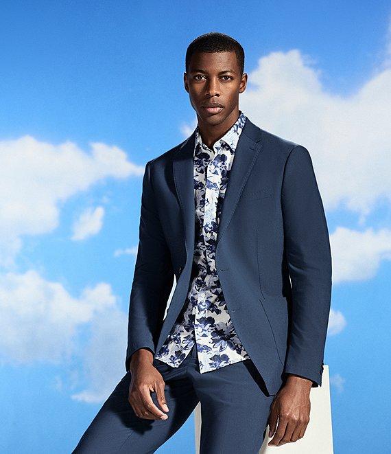 Perry Ellis Floral Print Short Sleeve Woven Shirt Product Image