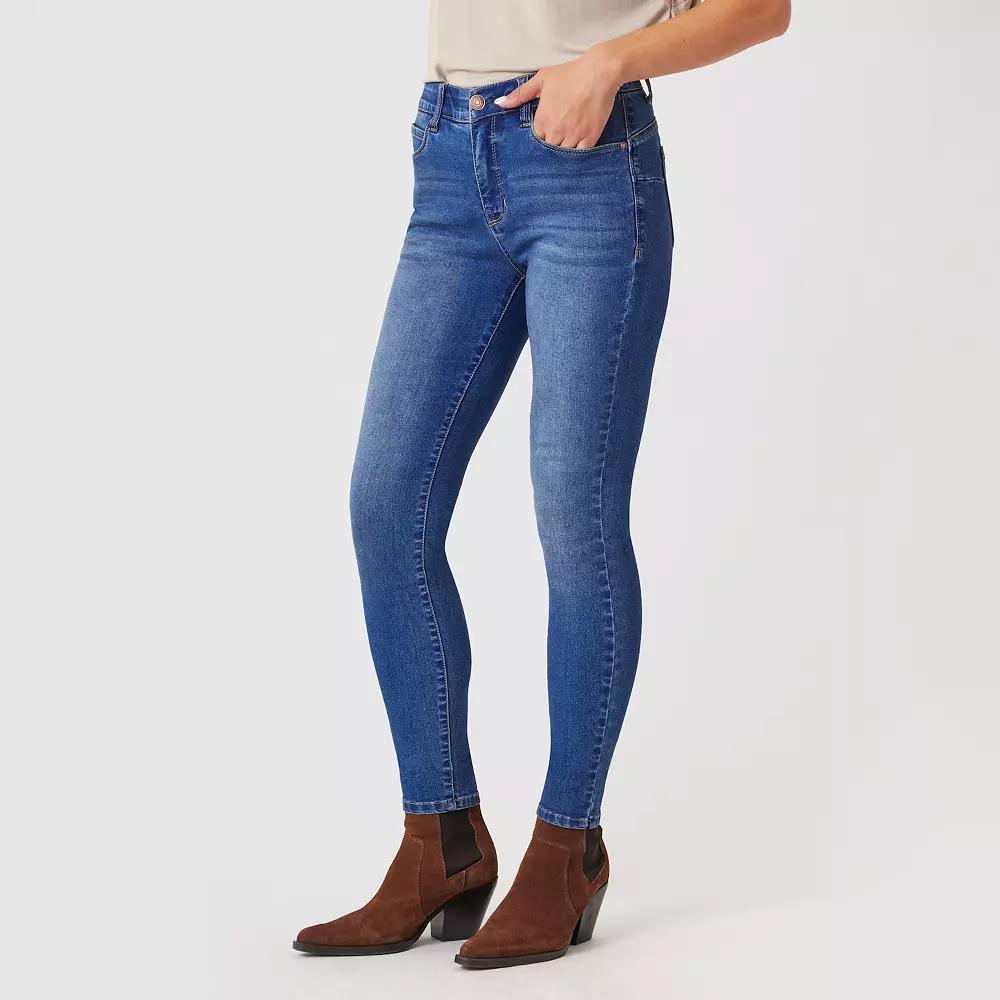 Womens Angels Forever Young Lift Mid Rise Skinny Jeans Product Image