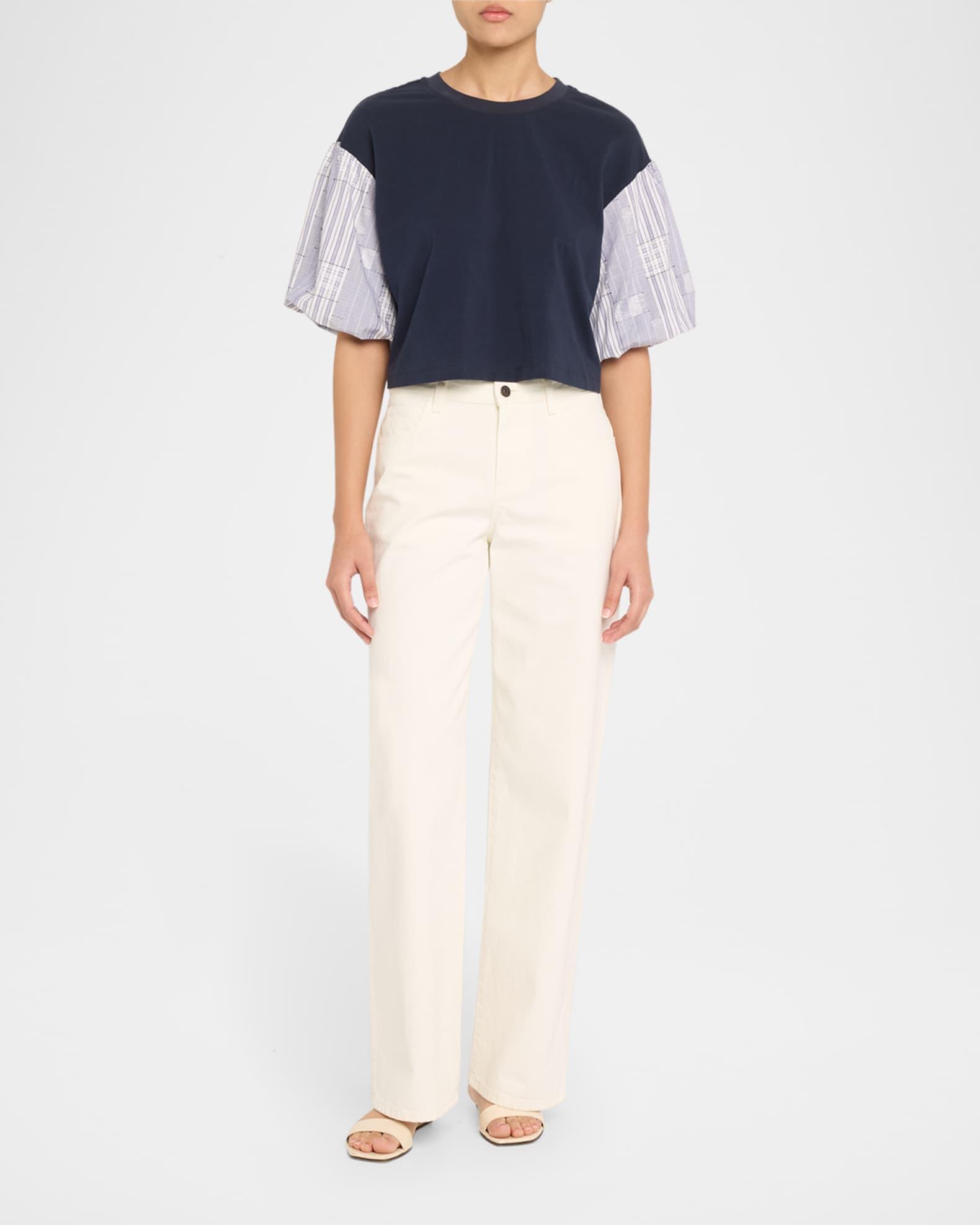 Toula Puff-Sleeve Combo Top Product Image