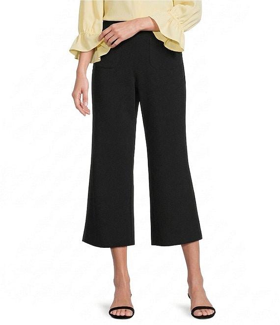 Investments Petite Size the PARK AVE fit Elite Stretch Wide Leg Crop Pants Product Image