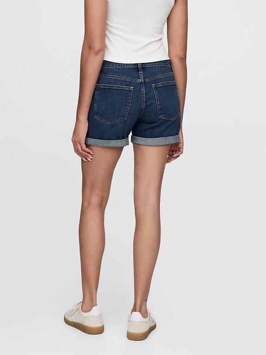 5" Mid Rise Girlfriend Denim Shorts Product Image