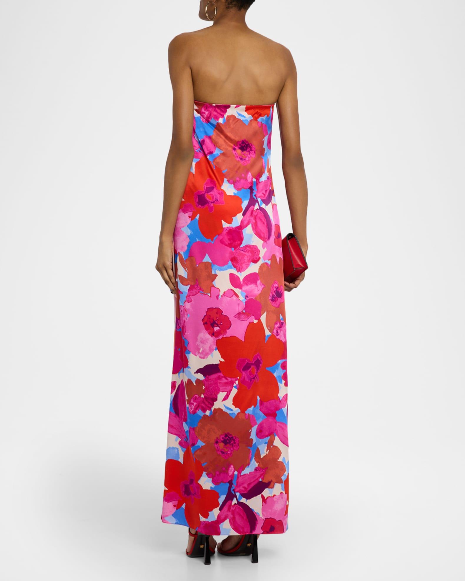 Lyle Strapless Floral-Print Gown Product Image
