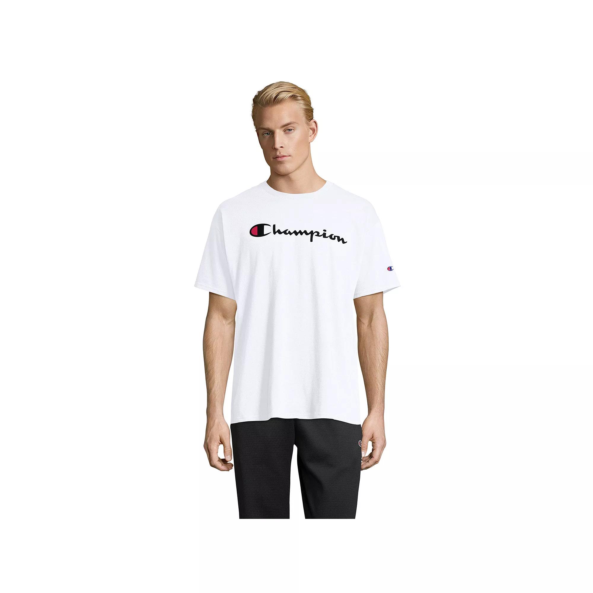 Men's Champion® Graphic Tee, Size: Large, White Product Image