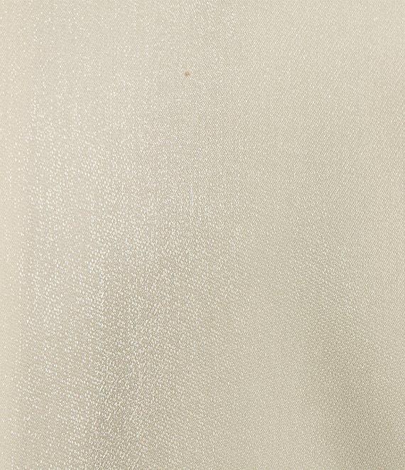 Alex Evenings 3/4 Sleeve Collar Neck Shimmer Satin Blouse Product Image