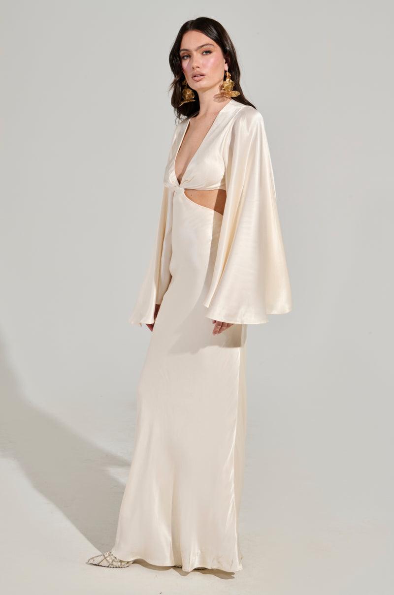 TAYLOR SATIN MAXI DRESS Product Image