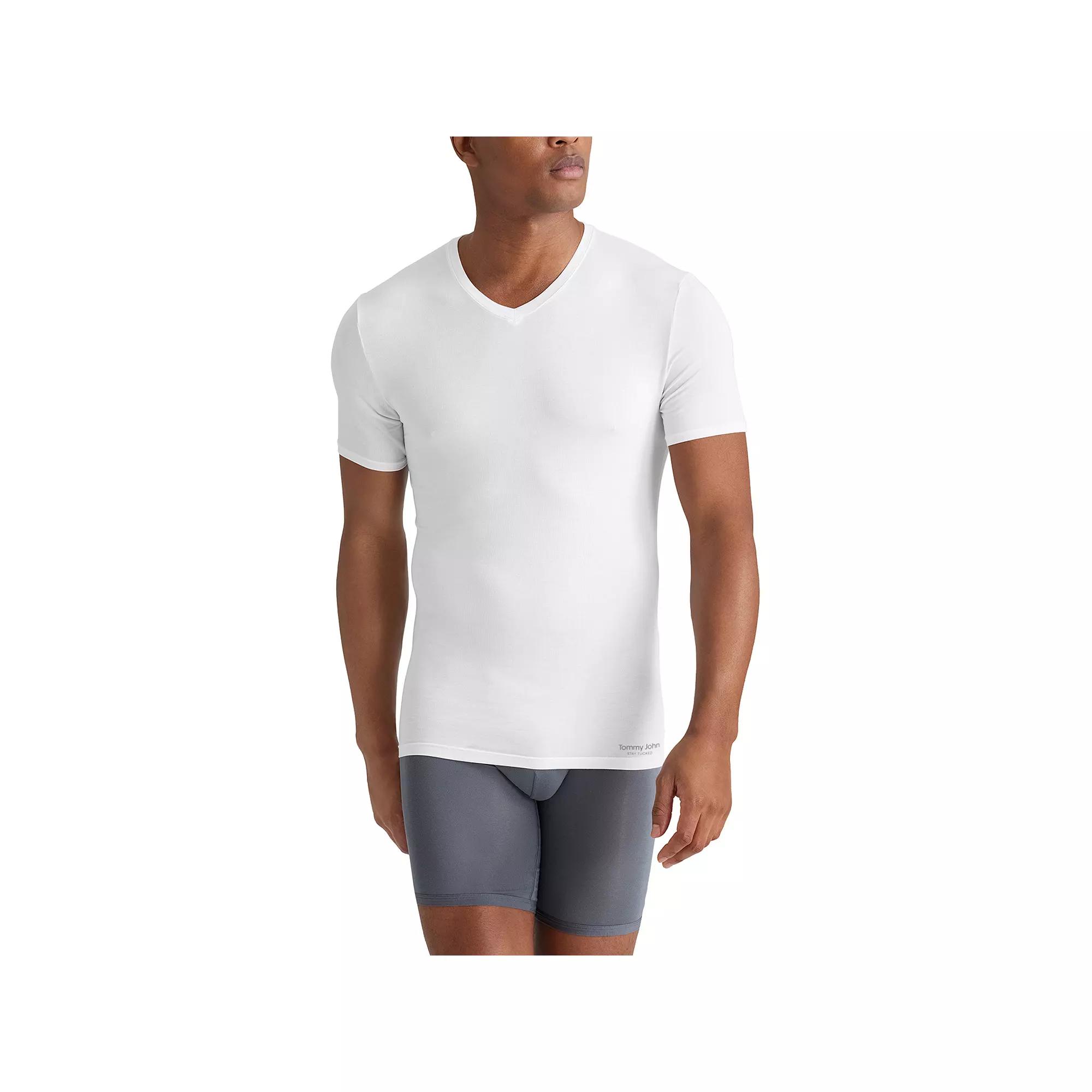 Mens Tommy John 3-Pack Luxe Modal Stay Tucked Undershirts Product Image