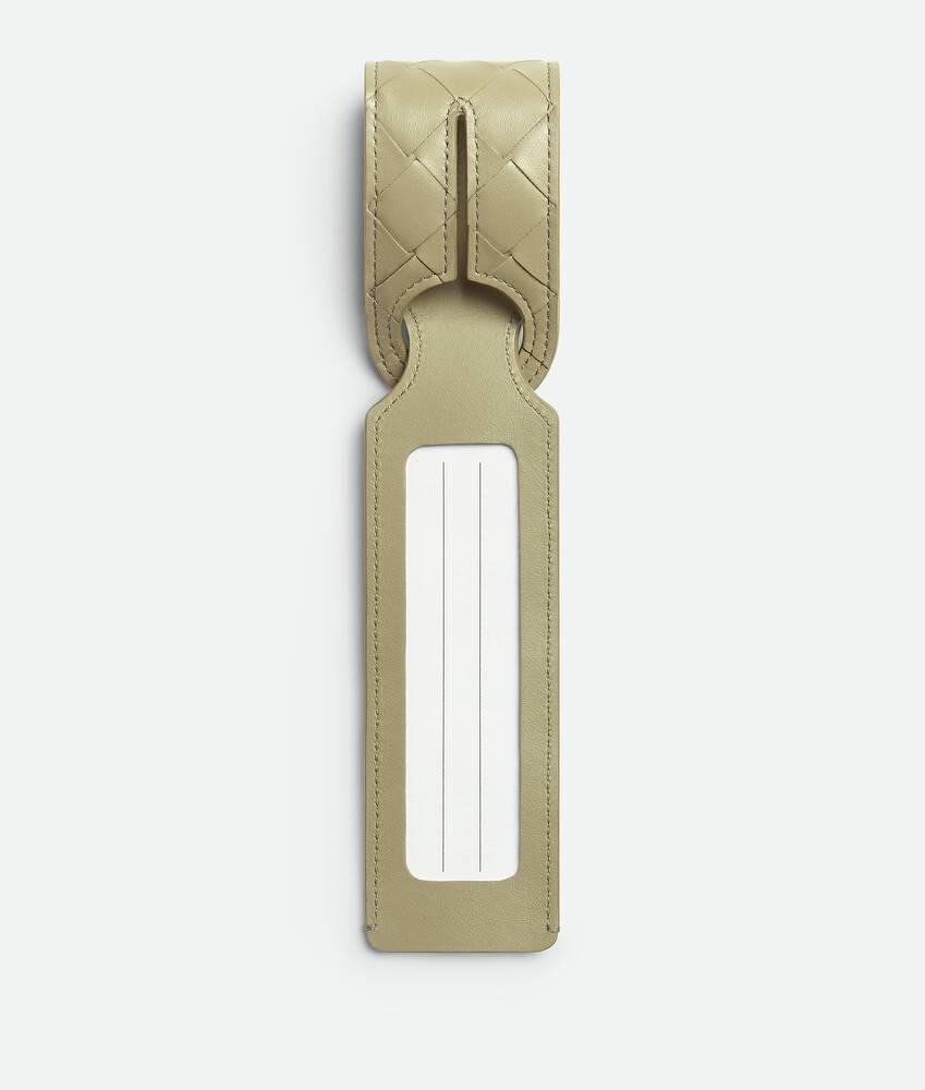 Men's Intrecciato Long Tag Holder in Travertine Product Image