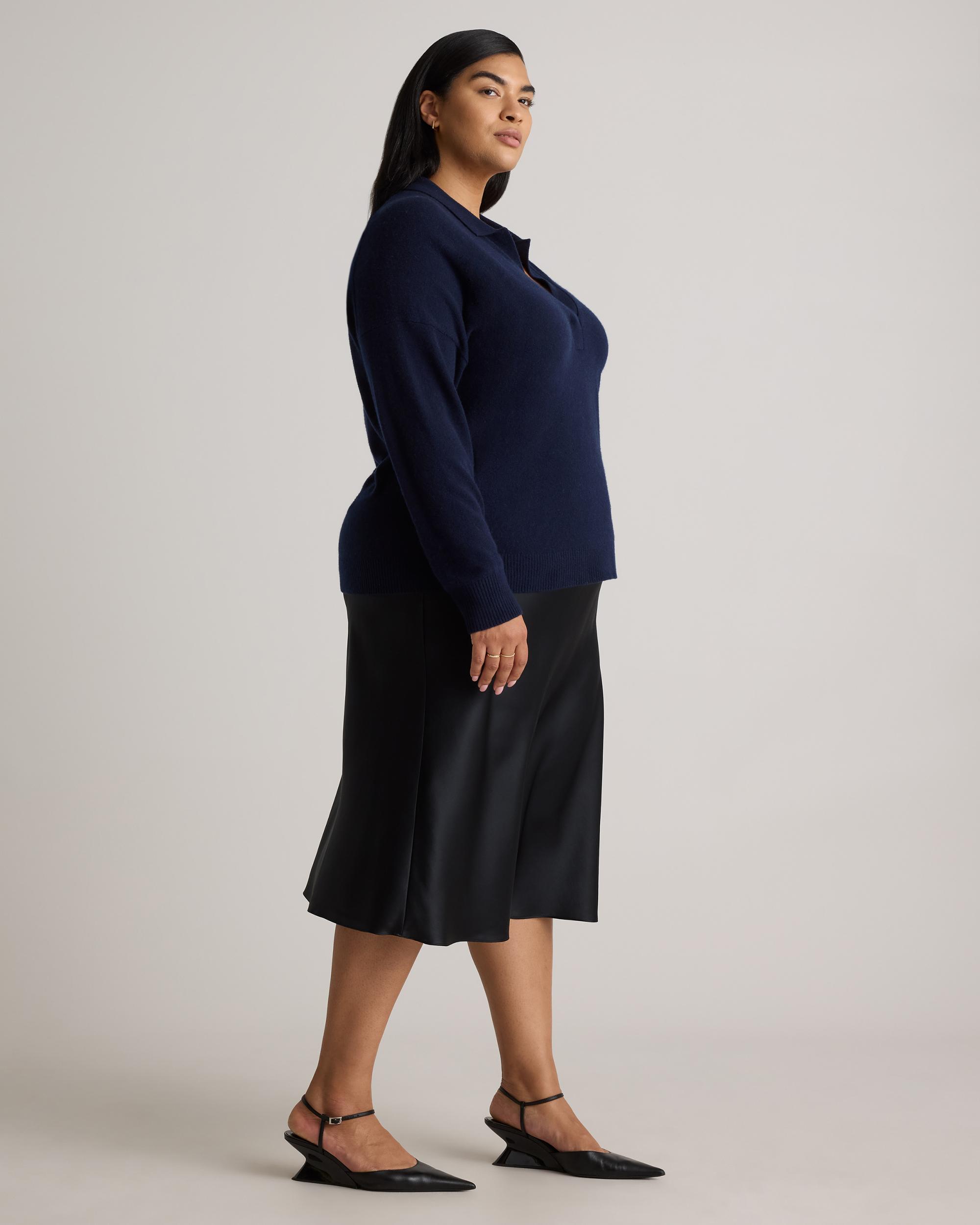 Quince | Women's Mongolian Cashmere Polo Sweater Product Image