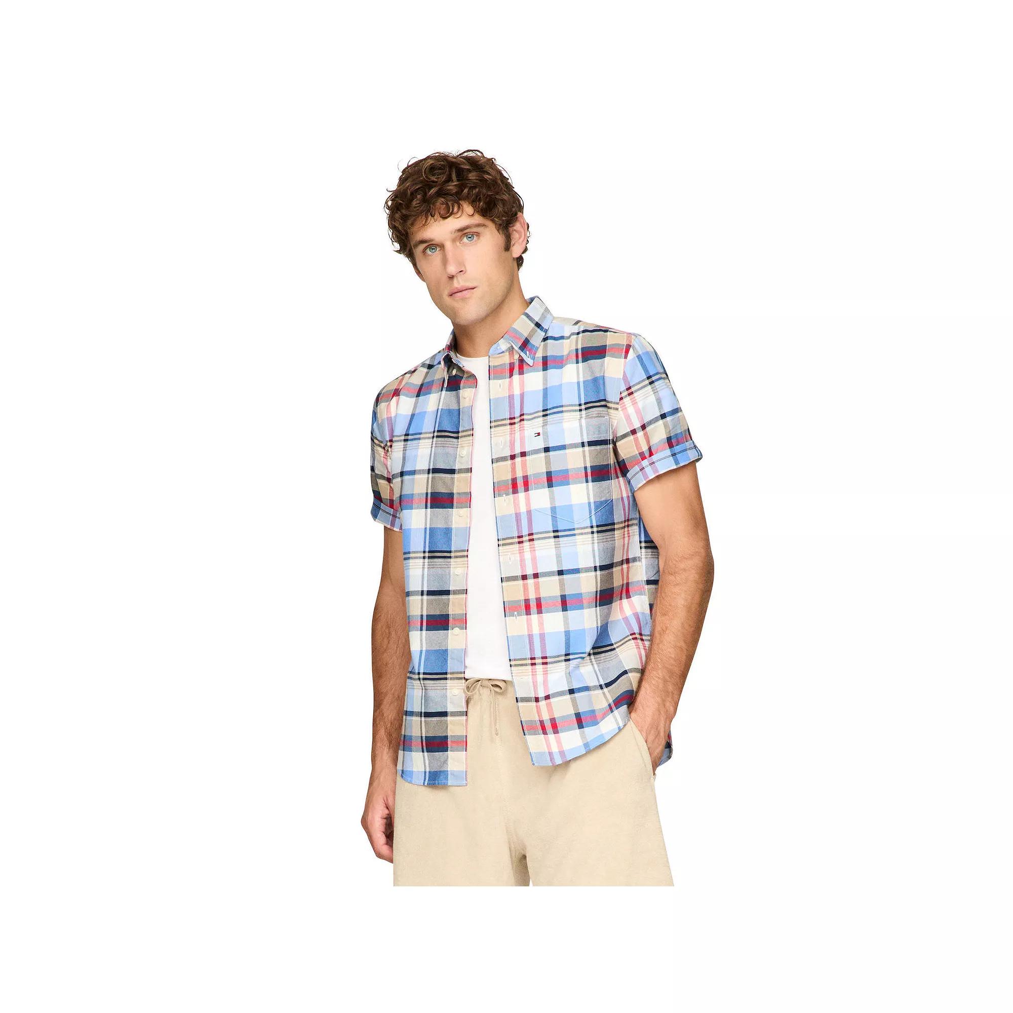 Men's Tommy Hilfiger Short Sleeve Printed Shirt,  Product Image